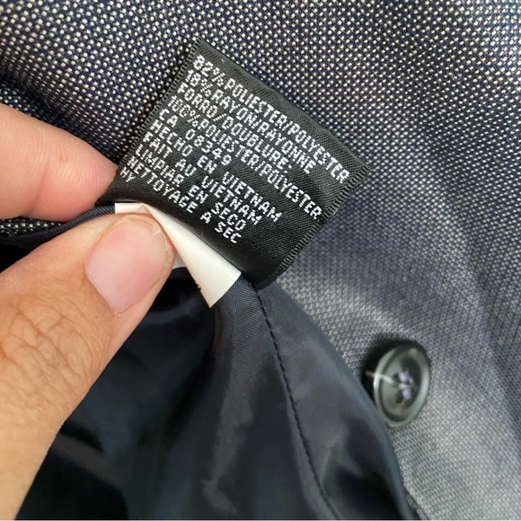 Nine West Gray Blazer Classic Suit Jacket - Picture 3 of 5